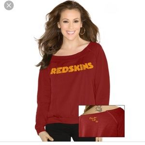 Redskins off the shoulder shirt